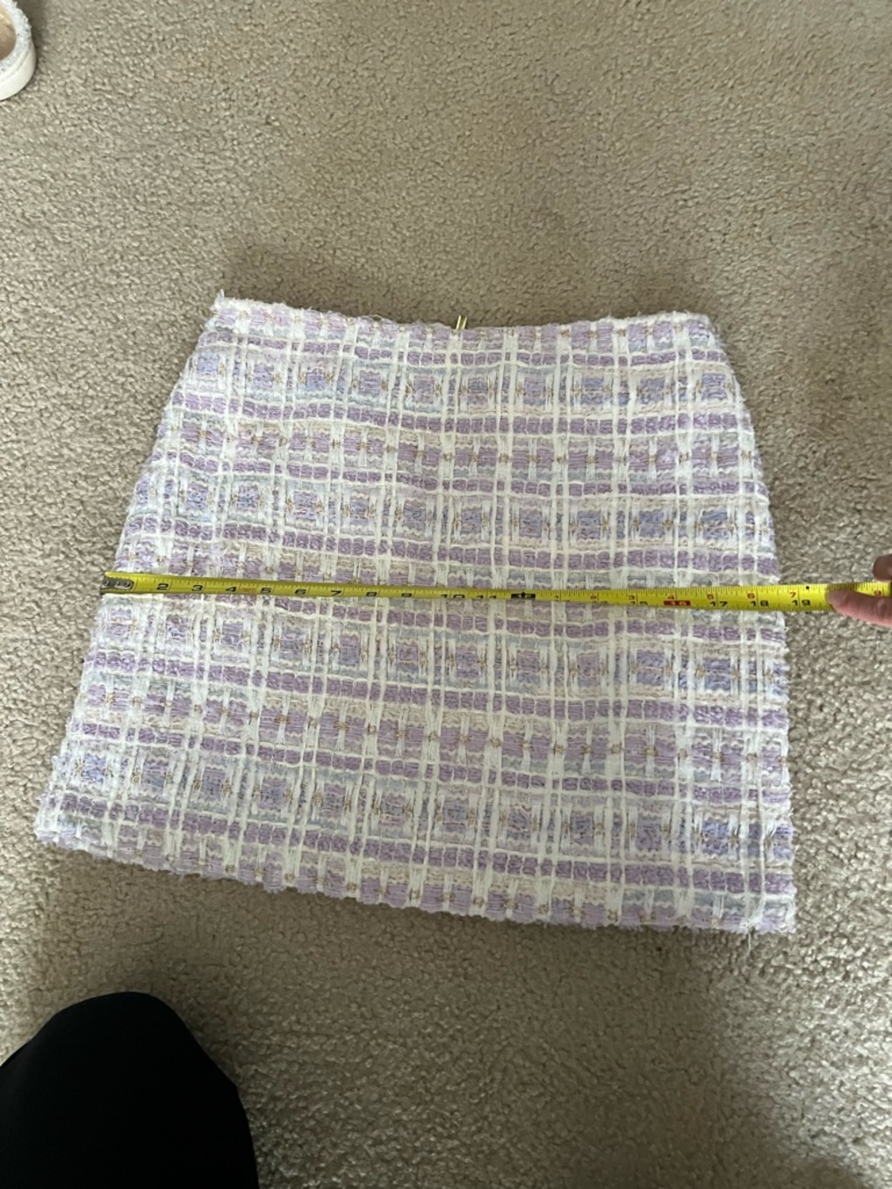 House of Harlow 1960 Lavender and Cream Tweed Mini Skirt - Picture 6 of 6
